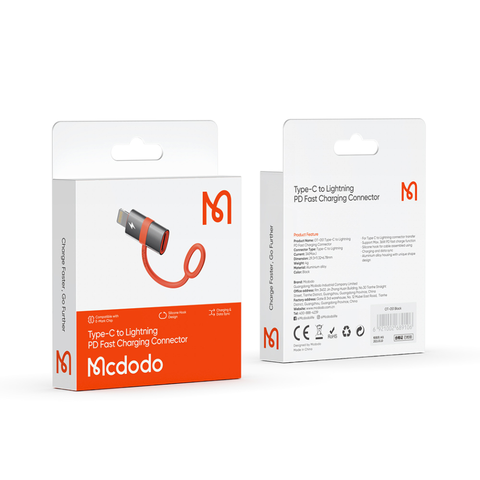 Mcdodo 36W PD to Lightning Fast charging Adapter (OT051)